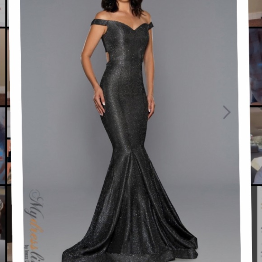 STELLA COUTURE off shoulder mermaid formal dress